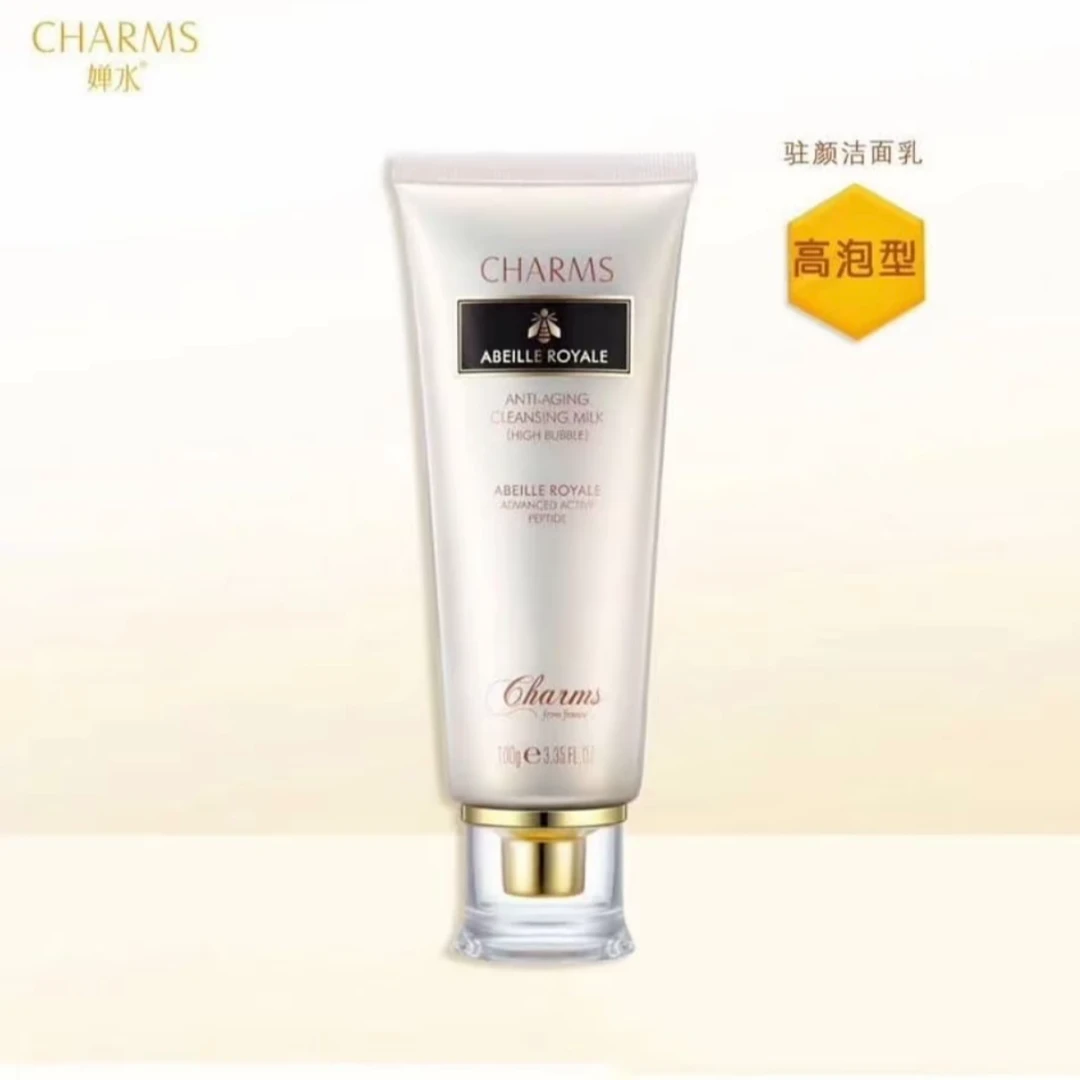 婵水驻颜洁面乳清洁表面油脂泡沫细腻100g舒爽透亮高泡嫩肤净透