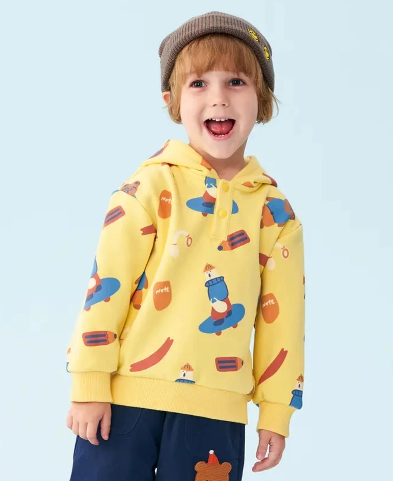 马家儿童加绒卫衣秋冬