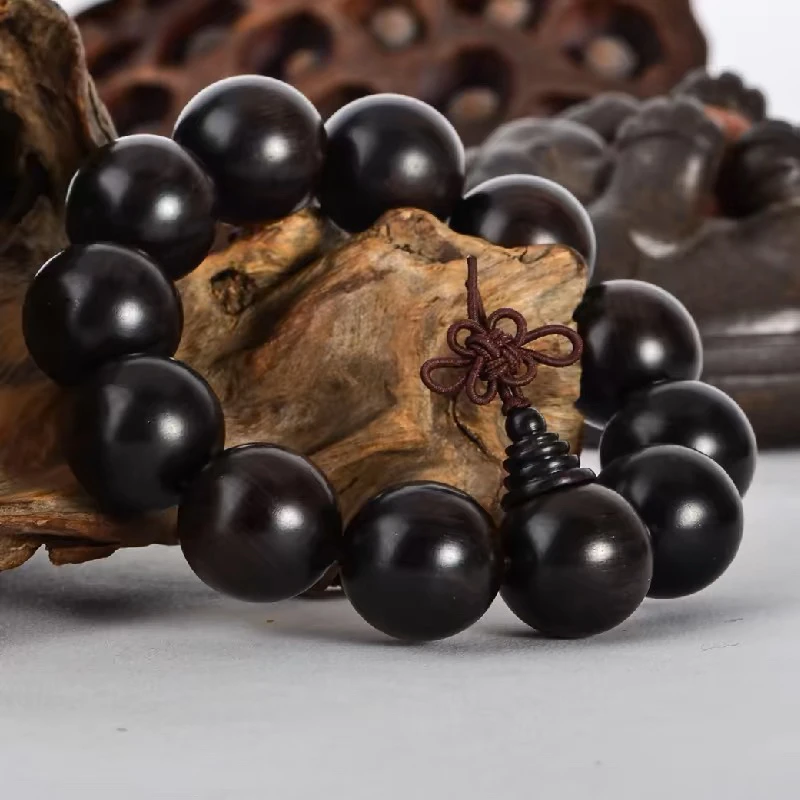 [花有鱼手作]乌木手串