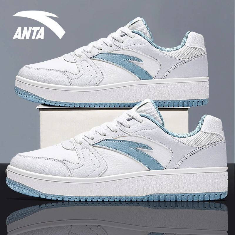 安踏低帮板鞋男鞋2025春季新款官方正品潮鞋学生运动鞋912518068F