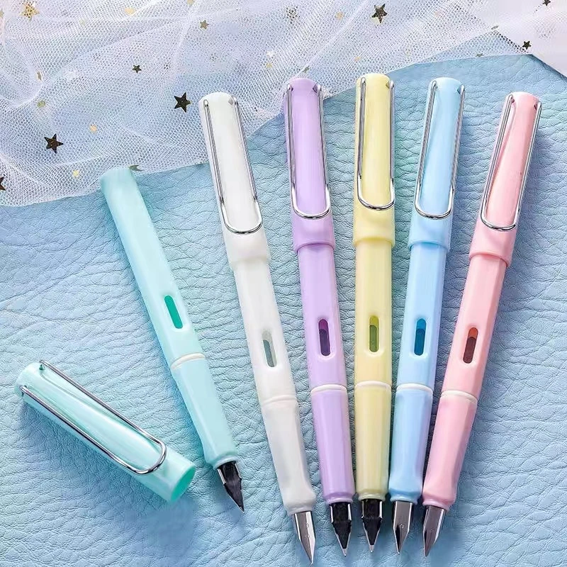 罗氏马卡龙色正姿换囊学生练字钢笔7801满18.88包邮