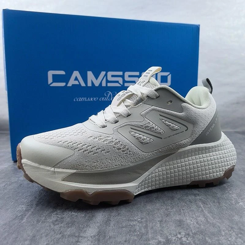 美骆世家跑步鞋秋冬季户外越野跑鞋女全地形缓震休闲徒步运动鞋男