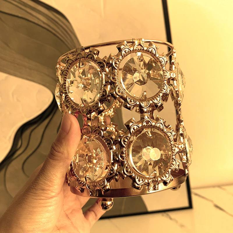 轻奢水晶收纳笔筒化妆刷收纳