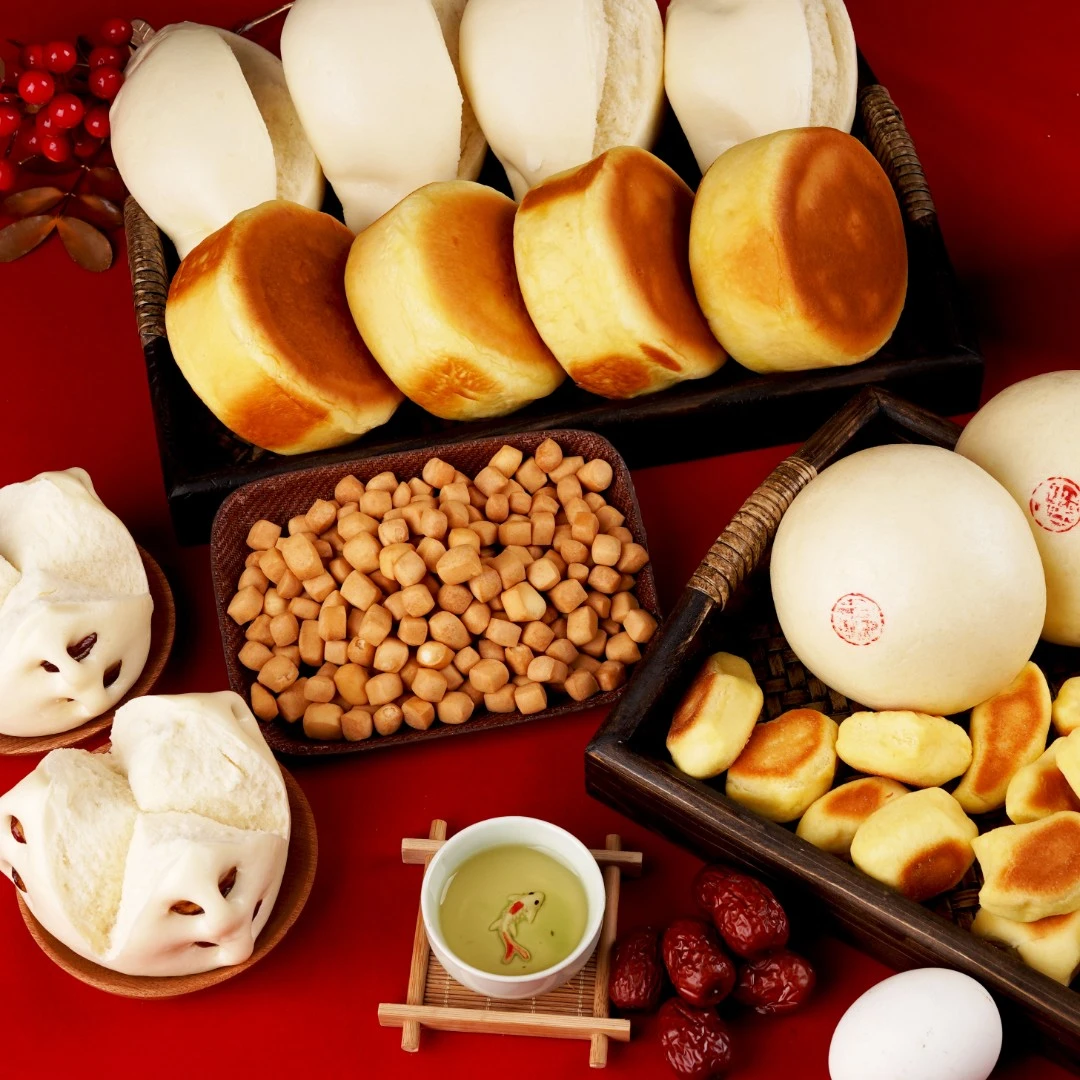 胶东面食花饽饽馒头抓果大礼包