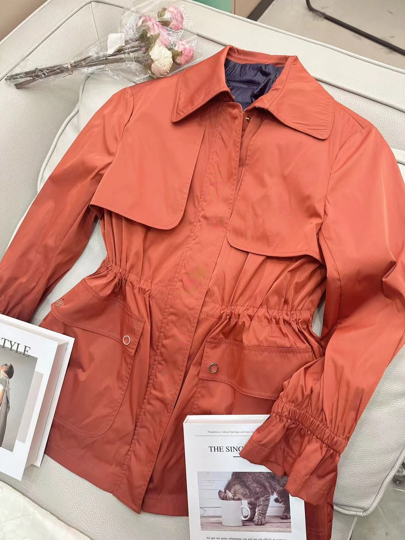 【小地主】英伦风衣小个子显瘦收腰