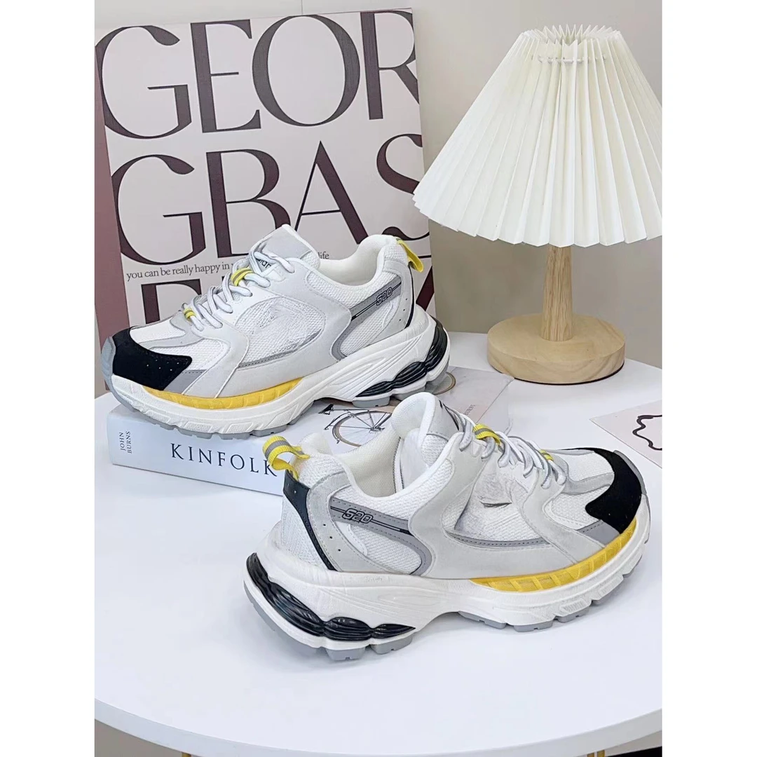 老爹鞋女款ins潮2024新款皮百搭复古做旧休闲运动鞋H4-558-062