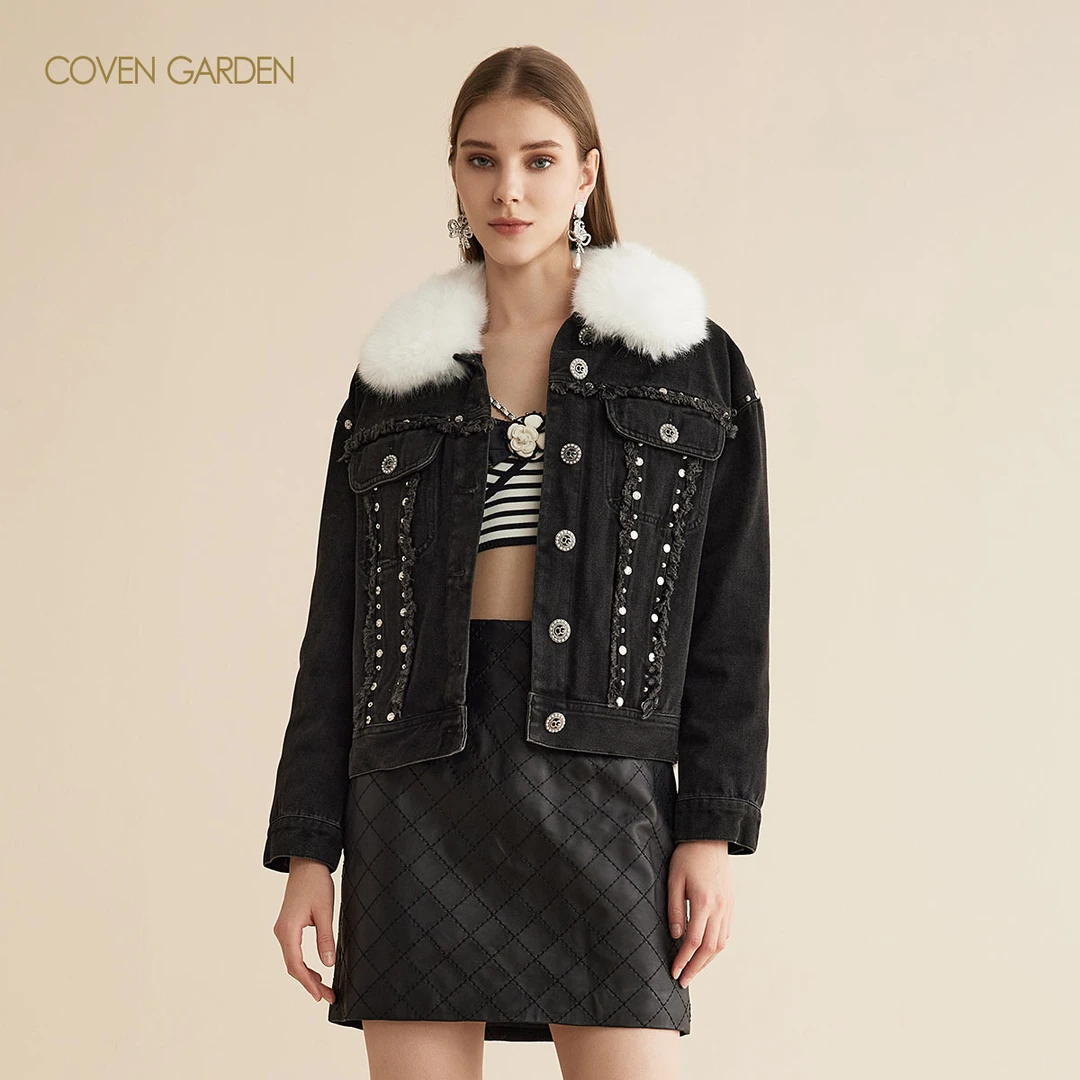 【买3免1款】哥文花园  夹克牛仔两件套CNC4043038 COVEN GARDEN