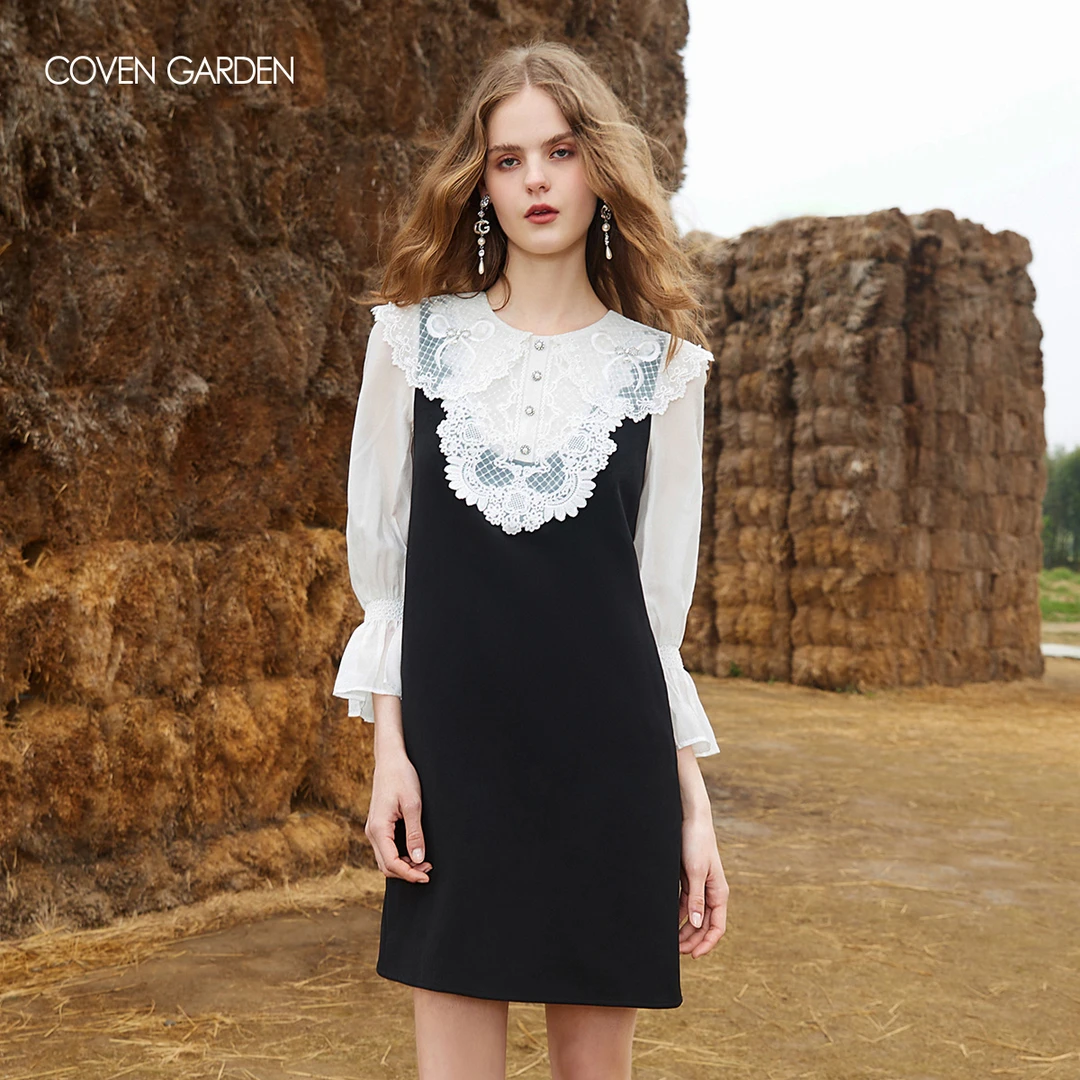 【陈大可】贵族学院风连衣裙CTA3081120 COVEN GARDEN