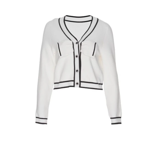 【哥文花园】蝴蝶结小香风针织衫开衫女CTA3044250