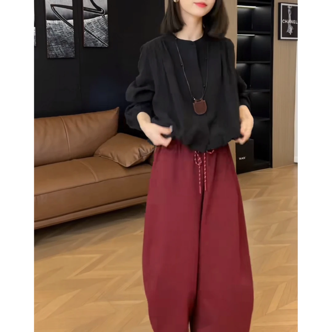 2025早秋新款设计感小众纯色女时尚设计感女装F139