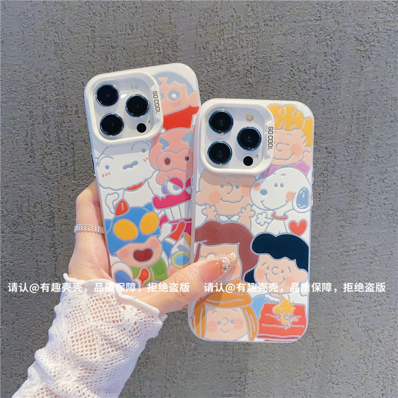 磨砂彩银适用苹果16/iPhone/华为荣耀/OPPO/VIVO/小米手机壳保护