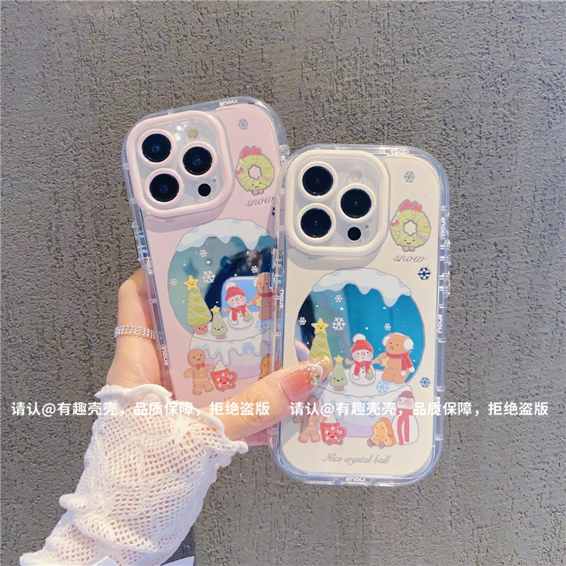 镜面奶油壳适用苹果16/iPhone/华为荣耀/OPPO/VIVO/小米手机壳潮