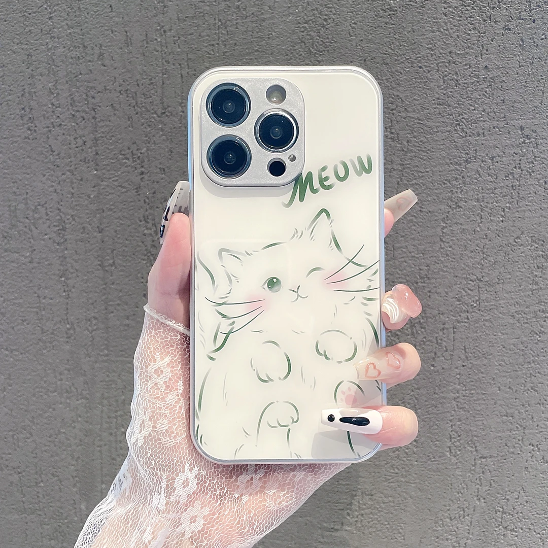 玻璃壳适用苹果iPhone/华为荣耀/OPPO/VIVO/小米手机壳14/13个性