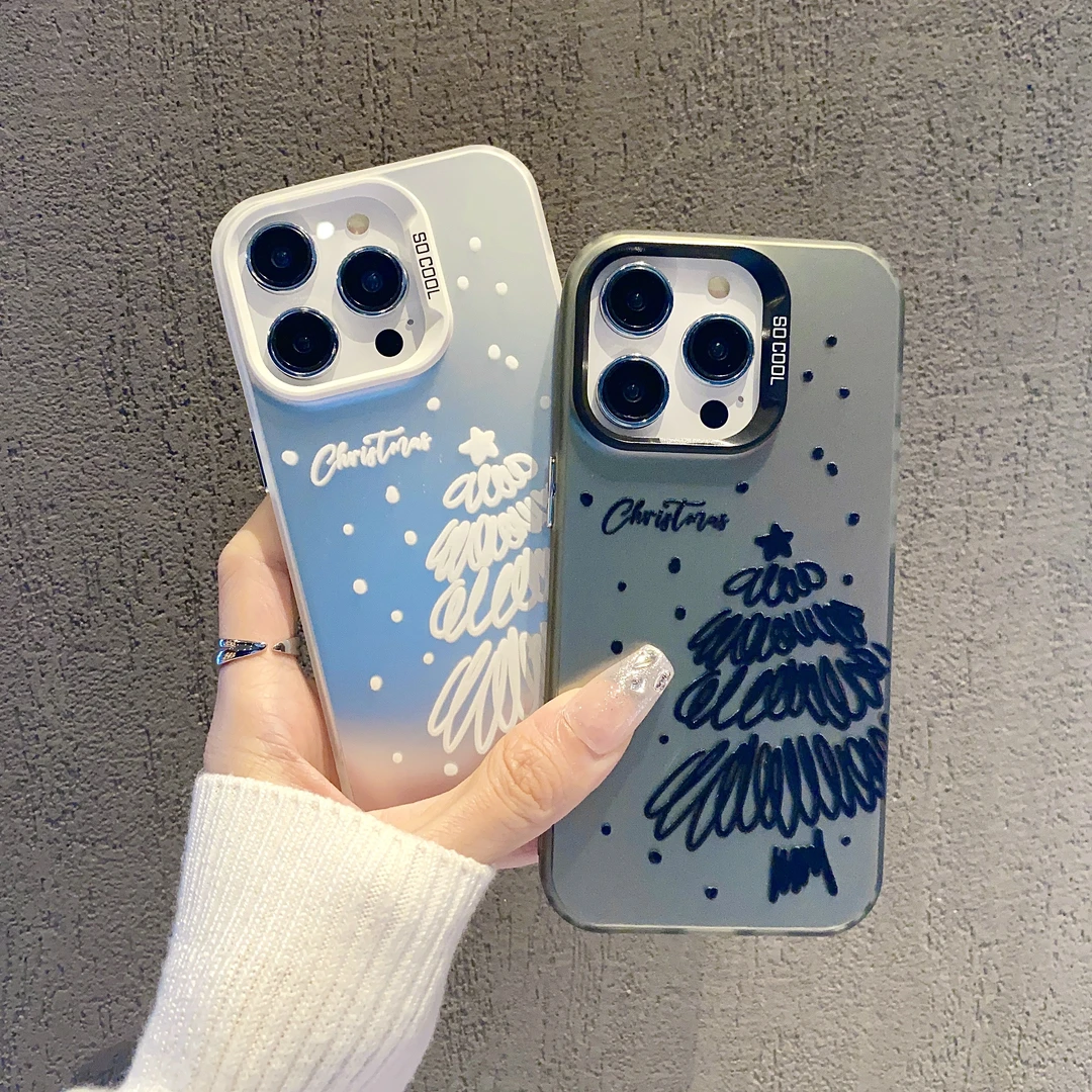 磨砂彩银适用苹果15/iphone/华为荣耀/vivo/oppo/小米手机壳防摔