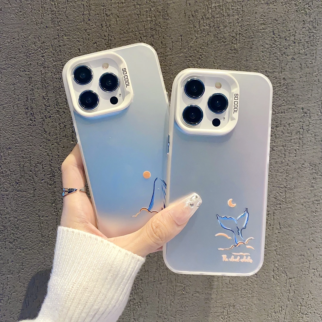 磨砂彩银适用苹果15/iphone/华为荣耀/vivo/oppo/小米手机壳防摔