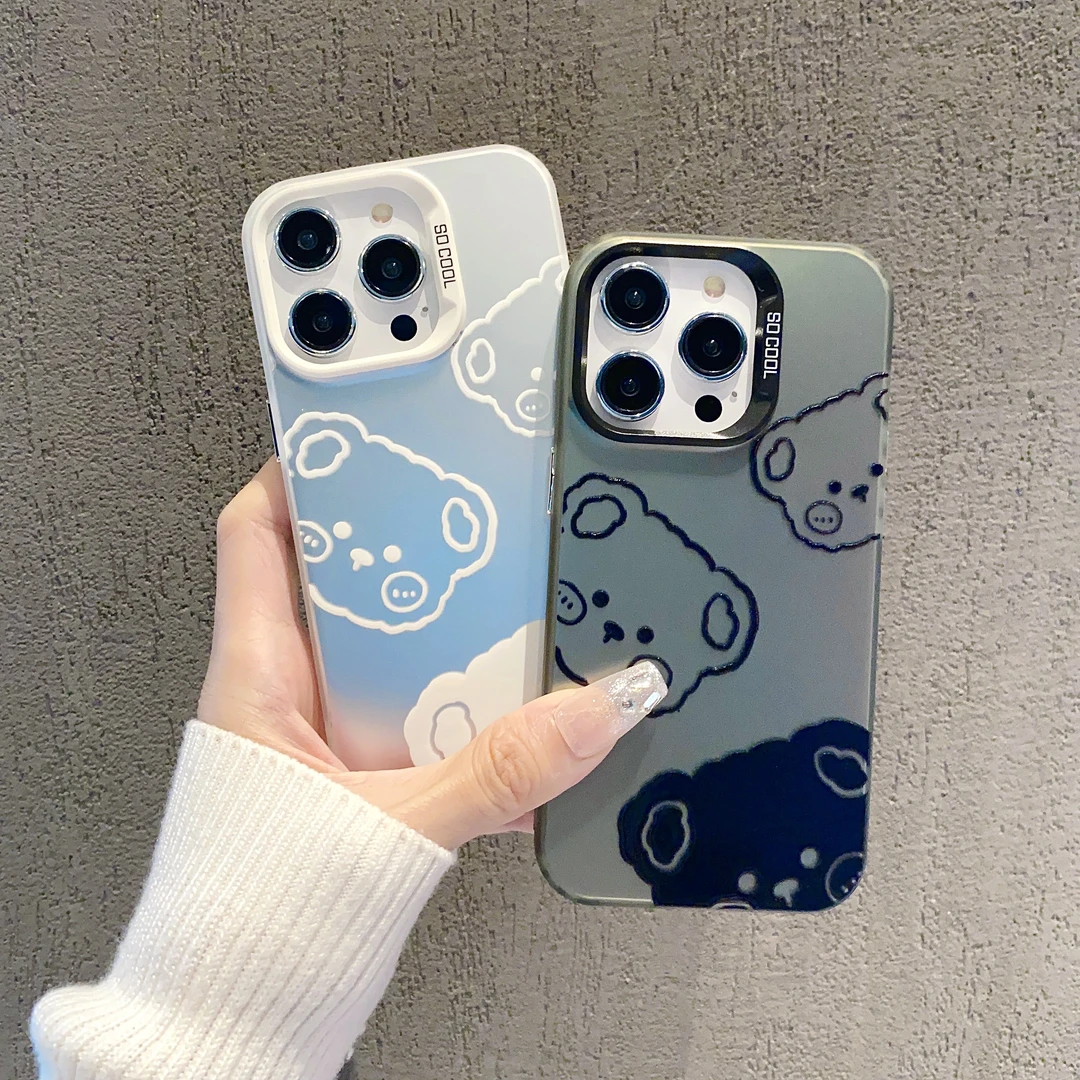 磨砂彩银适用苹果15/iphone/华为荣耀/vivo/oppo/小米手机壳防摔