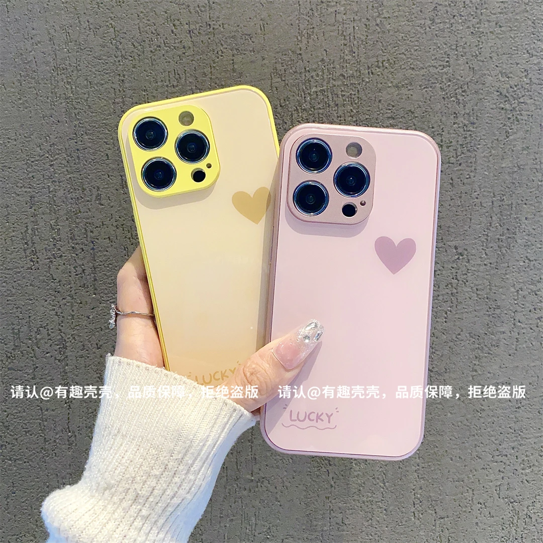 玻璃壳适用苹果15/iphone/华为荣耀/OPPO/VIVO/小米手机壳爆款潮