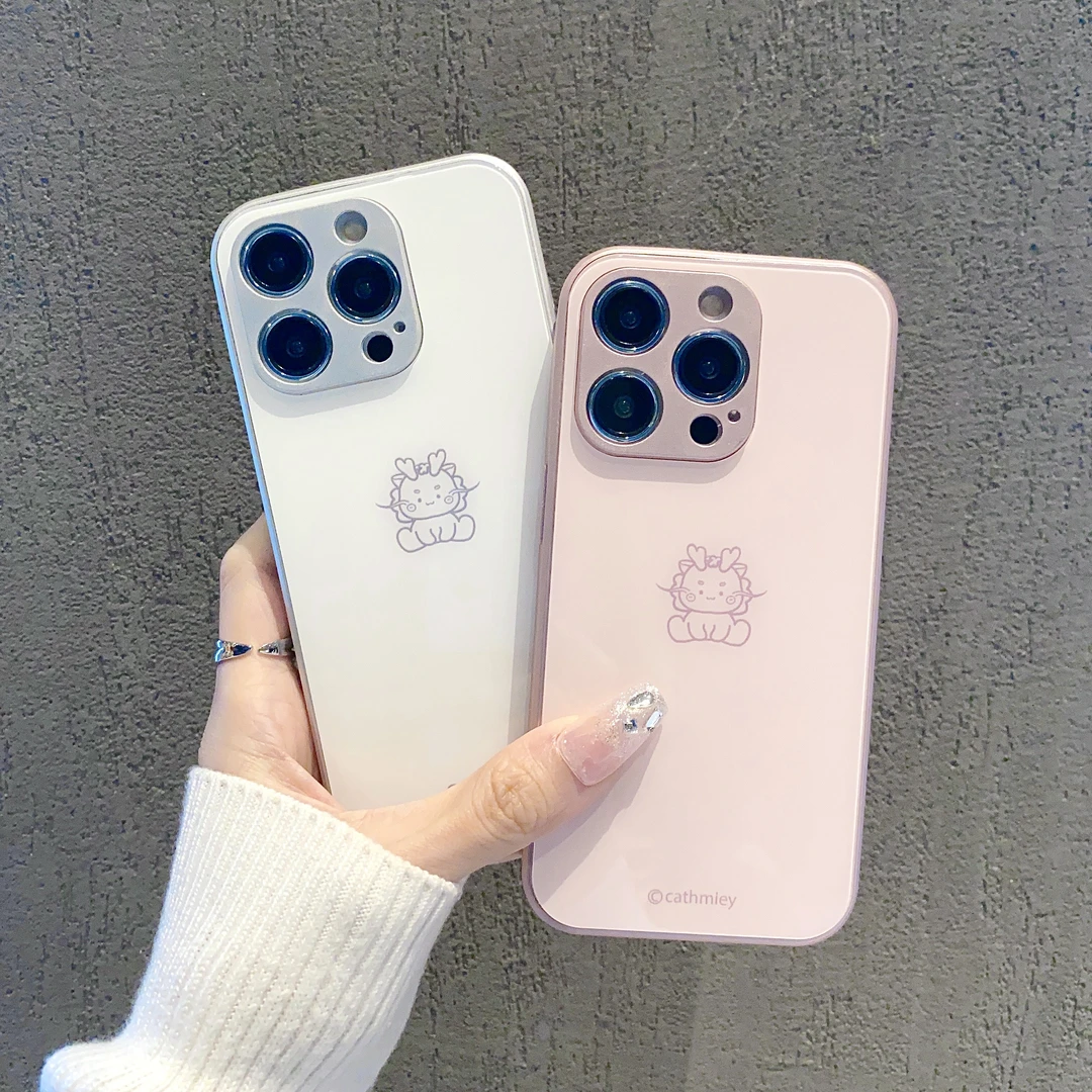 金属玻璃壳适用苹果15/iPhone/华为荣耀/OPPO/VIVO/小米手机壳潮