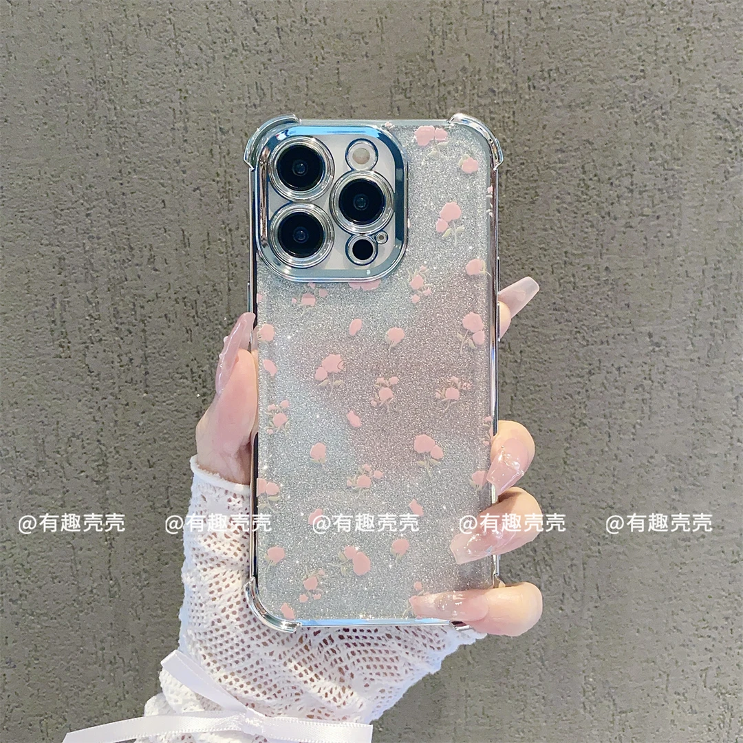 6D四角防摔壳适用苹果15/iPhone/华为荣耀/VIVO/OPPO/小米手机壳