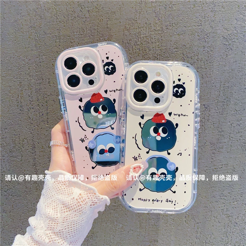 镜面奶油壳适用苹果16/iPhone/华为荣耀/OPPO/VIVO/小米手机壳潮