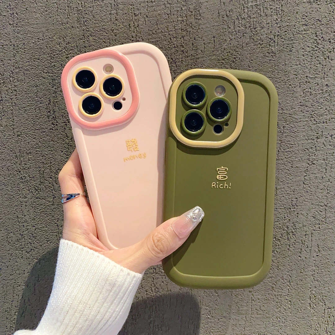 泡芙壳适用苹果15/iPhone/华为手机壳包边防摔个性mate60Pro爆款