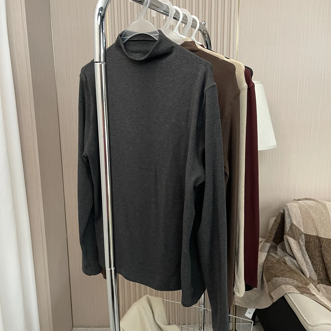 青青·STUDIO〖私服定制〗秋冬新款百搭纯色半高领打底衫QS25087