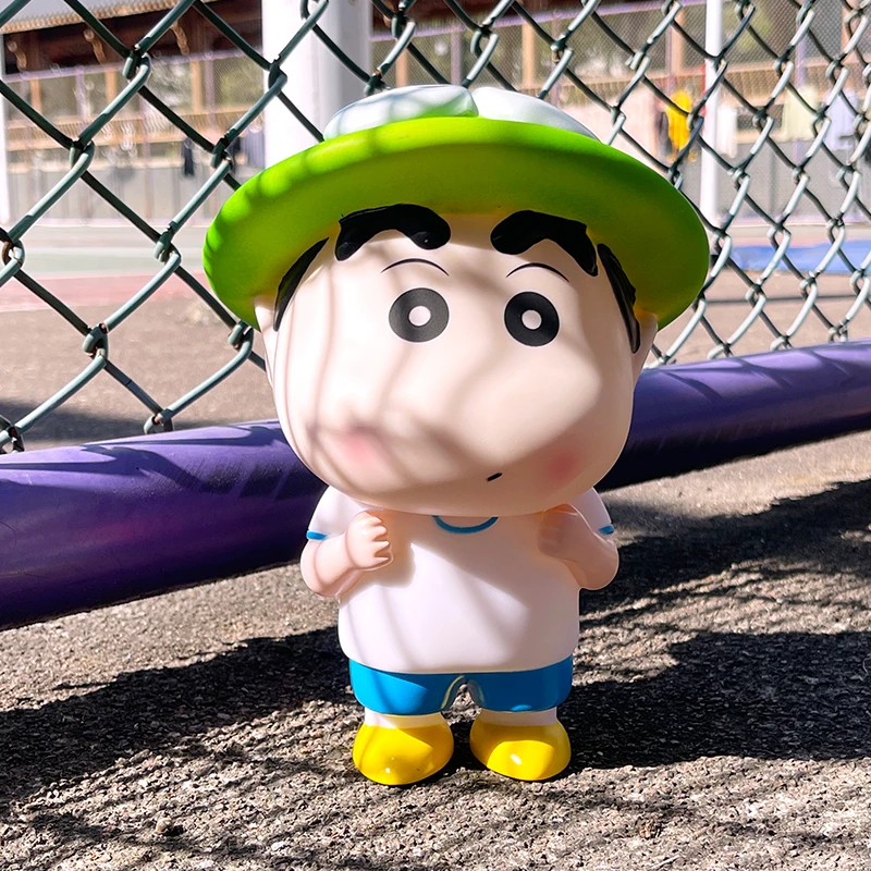 23cm校园版青蛙小新蜡笔小新手办摆件可爱公仔桌面圣诞节生日礼物