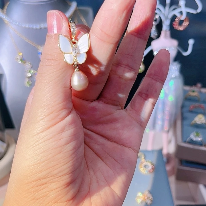 淡水珍珠耳饰未镶嵌鑫*❤