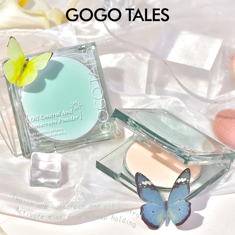 【授权店】戈戈舞控油防晒粉饼混油皮服帖不易脱妆哑光学生定妆散粉