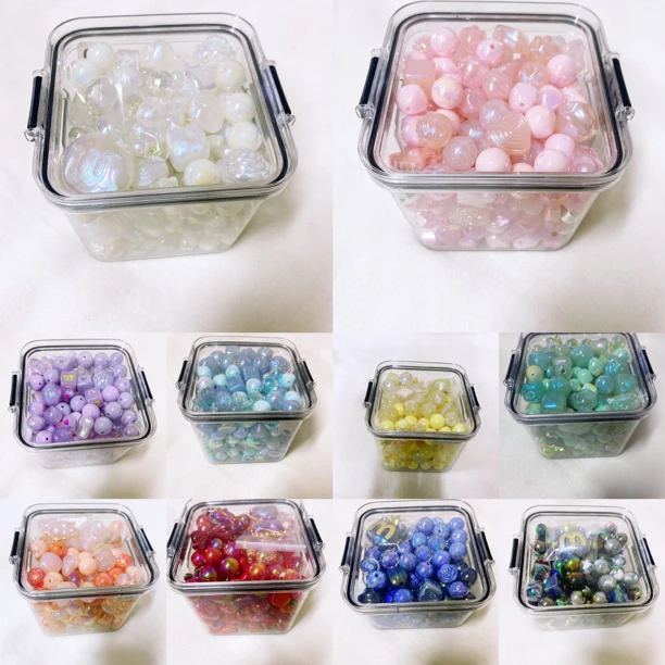 海蒂 陈家 高货色系桶 直孔珠 异形 配件 diy串珠