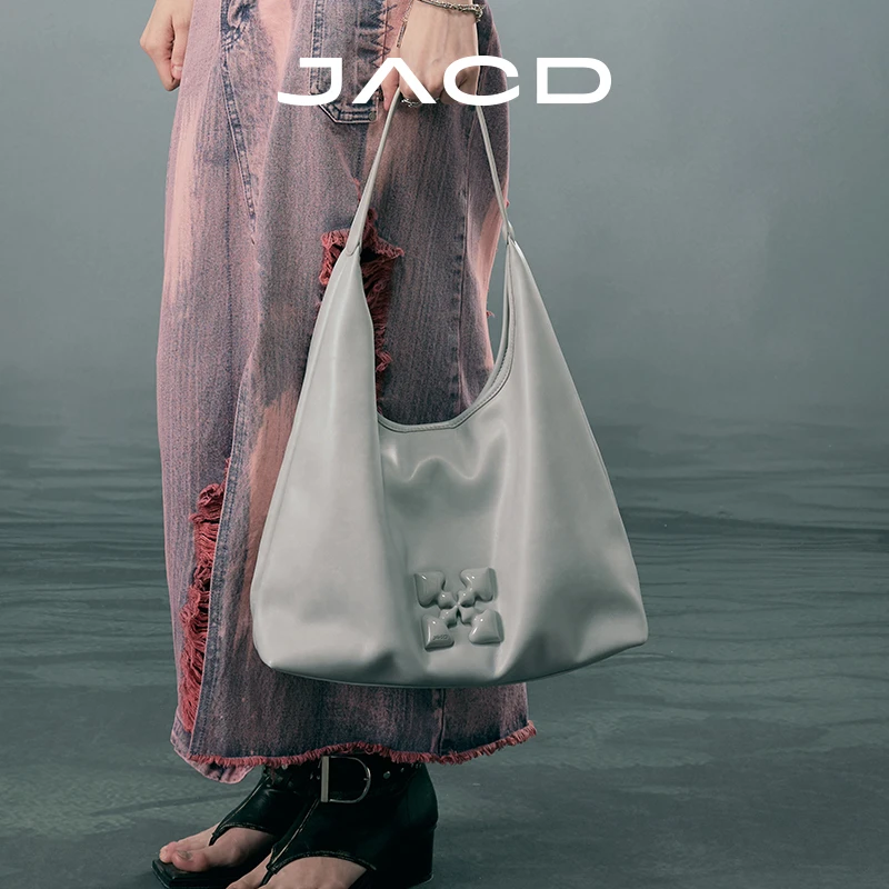 JACD【雪花包】原创奶油泡芙托特包女2025夏新款大容量女友单肩包