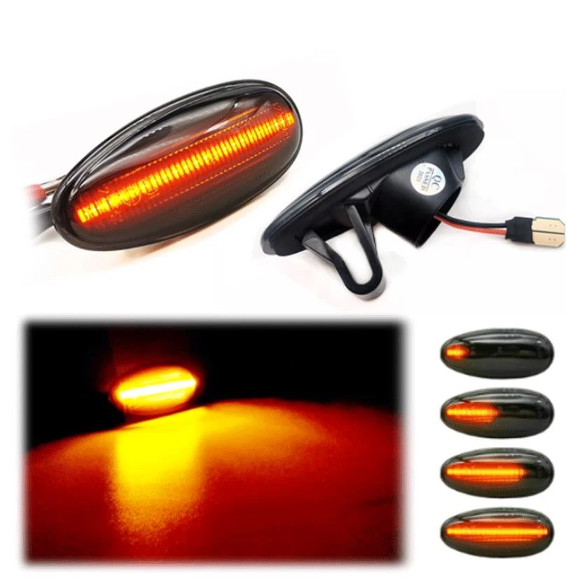 适用帕杰罗V73V75V77欧蓝德猎豹CS6边灯侧转向灯叶子板流水边灯