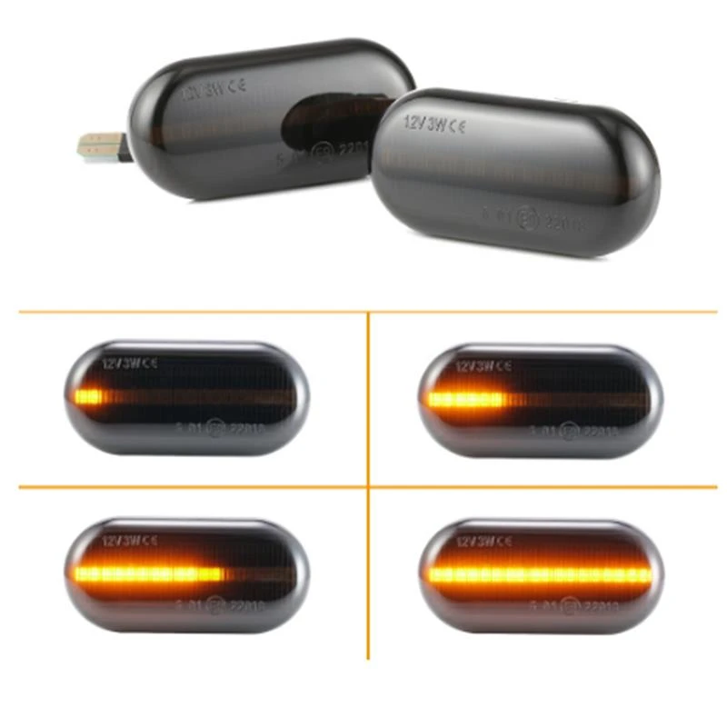 适用新奔驰两门Smart精灵斯玛特W453 C453流水叶子板灯转向灯边灯