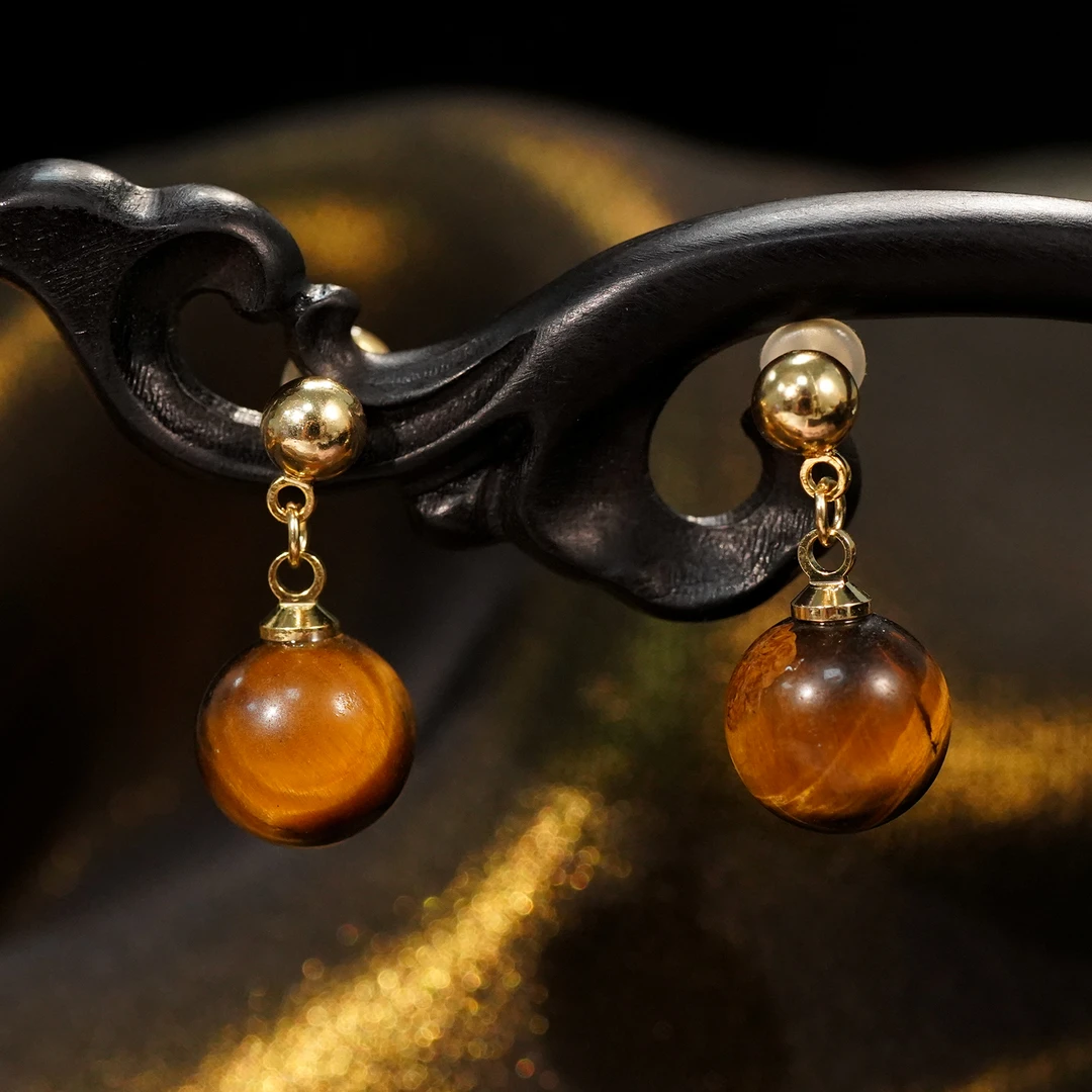 铜合金耳饰 LeLe 耳钉 精致气质轻奢百搭法式复古星球 9901