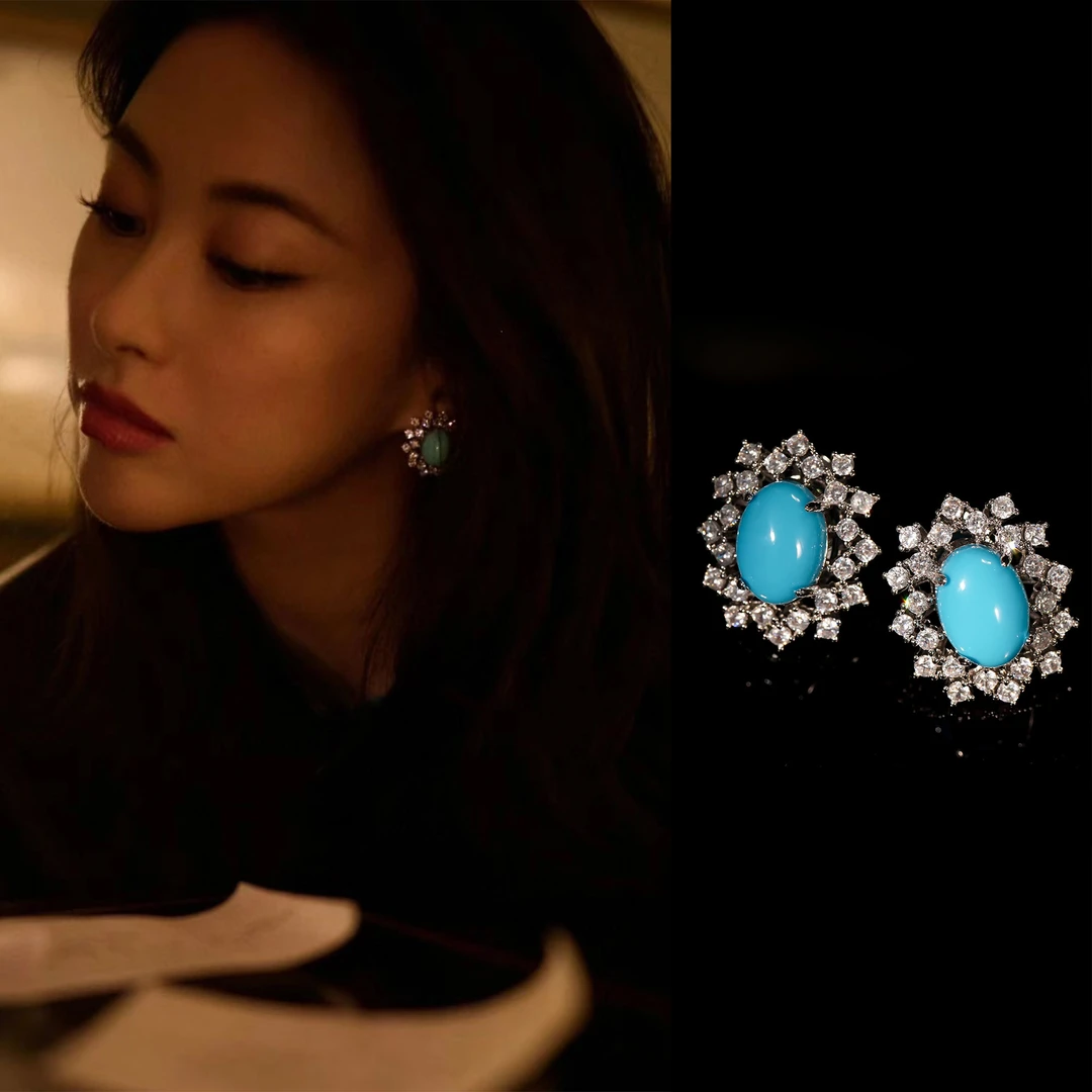 铜合金耳饰 耳钉《繁花》新中式高定 · LeLe摩登系列 9536