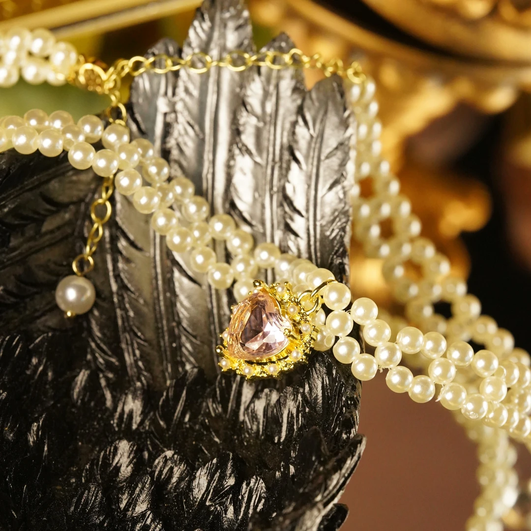 铜合金项链 LeLe 项链 纯欲风满钻锁骨链（主链+延长：30+8cm）2030