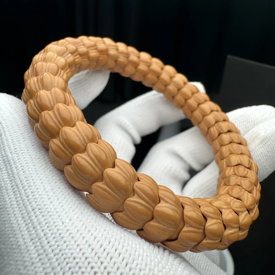 【九转莲花】猴头核桃树王原桩龙炎聚宝盆九转莲花手串