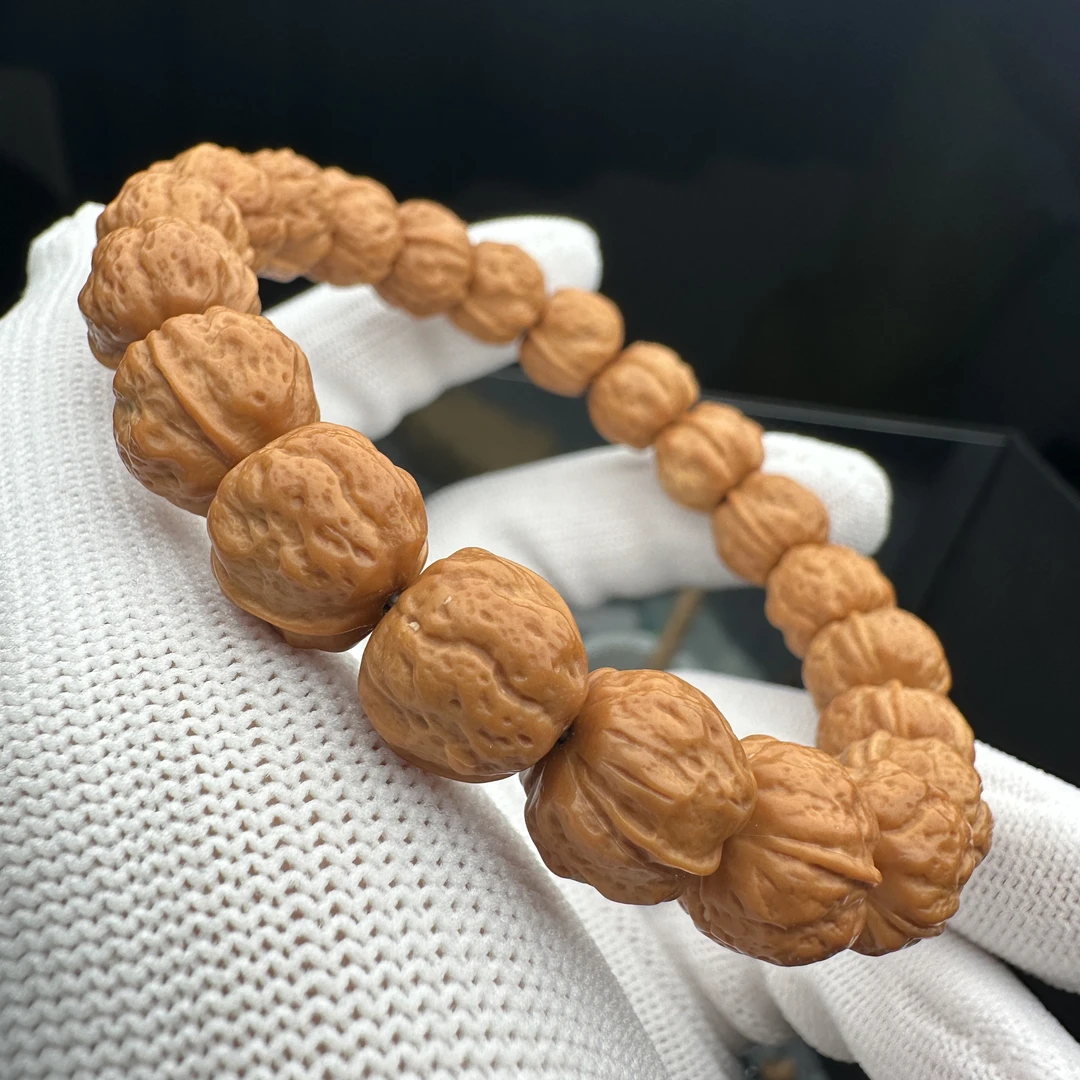 【蟾宗】猴头核桃龙炎手工雕刻蟾宗手串