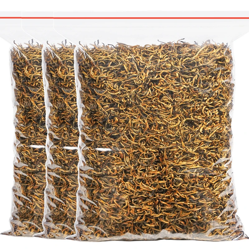 2025新茶云南凤庆金丝古树滇红茶浓蜜香型金芽袋装散茶叶500g