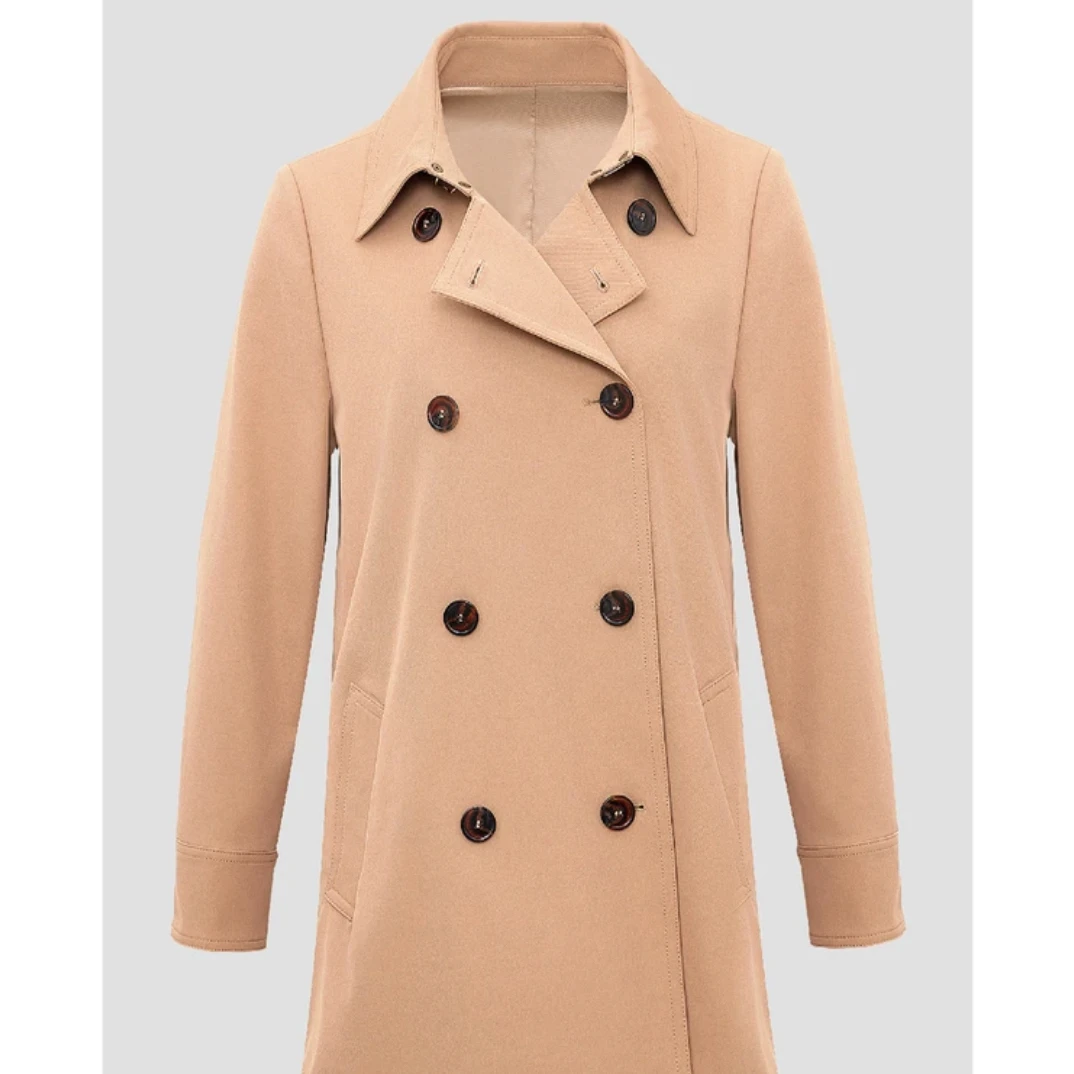 YUNSHUO允硕2024秋季新品时尚气质显瘦休闲百搭风衣外套466117