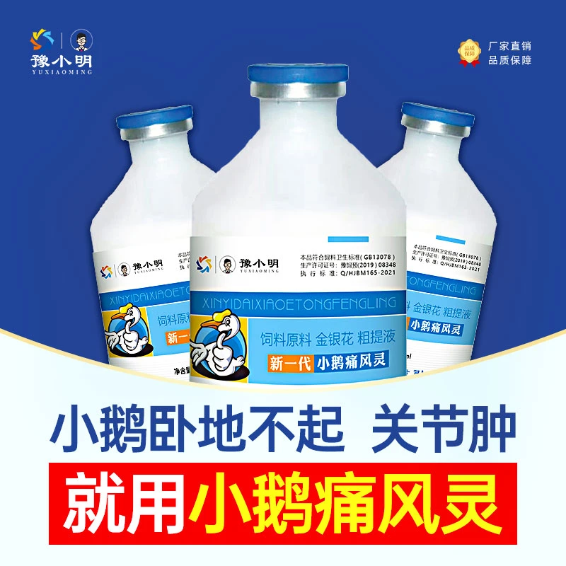 小鹅痛风灵 预防小鹅痛风白色稀便液体关节肿大添加剂养殖产品