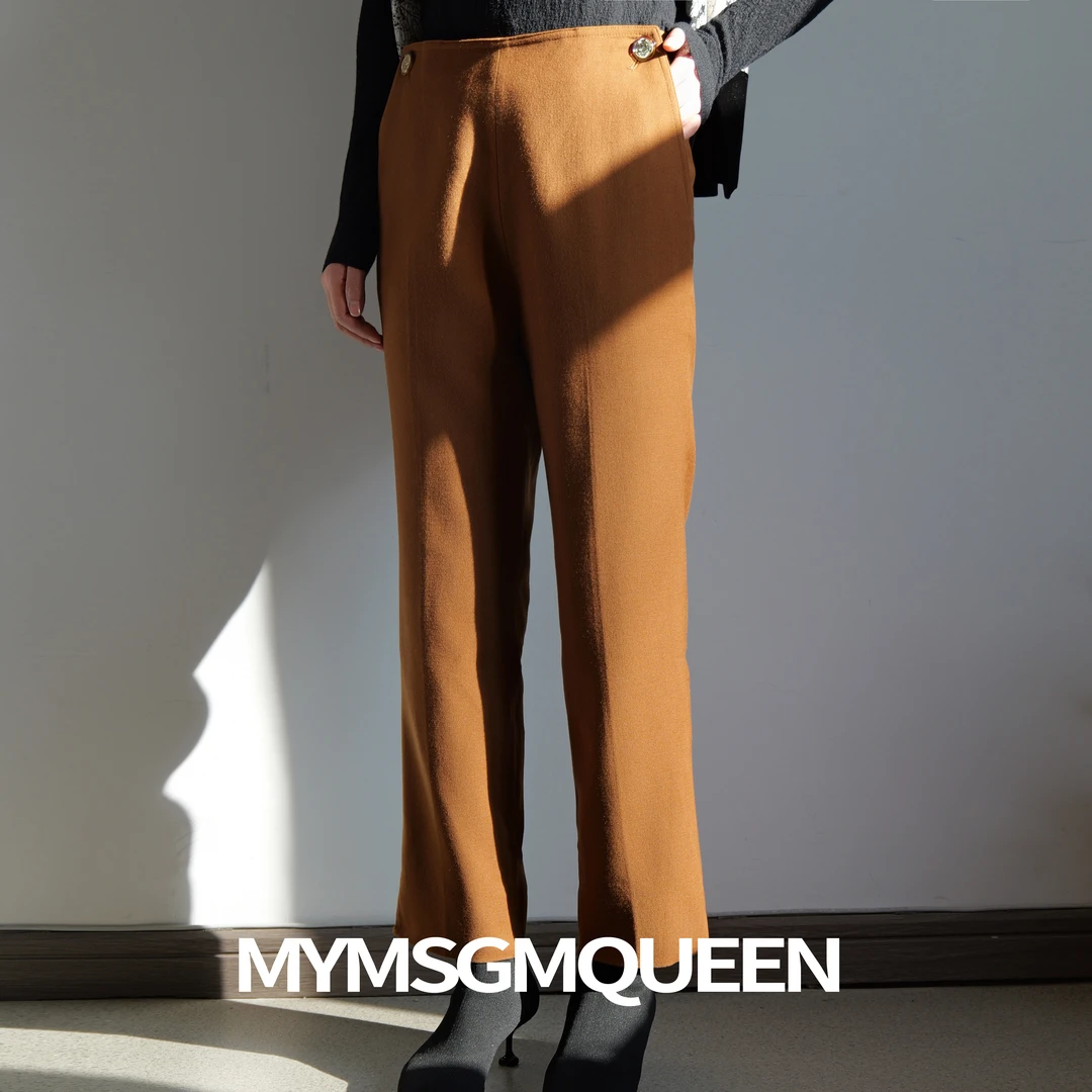 咖啡香气时装百搭西裤