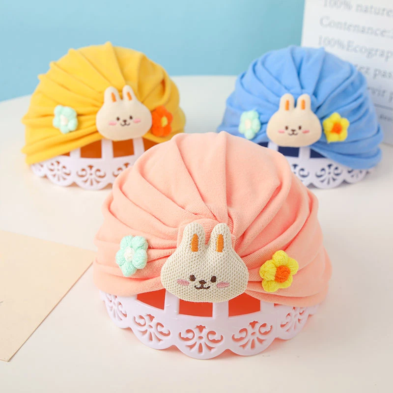 婴儿帽子春秋季印度帽新生儿宝宝胎帽婴幼儿可爱超萌无骨护囟门帽