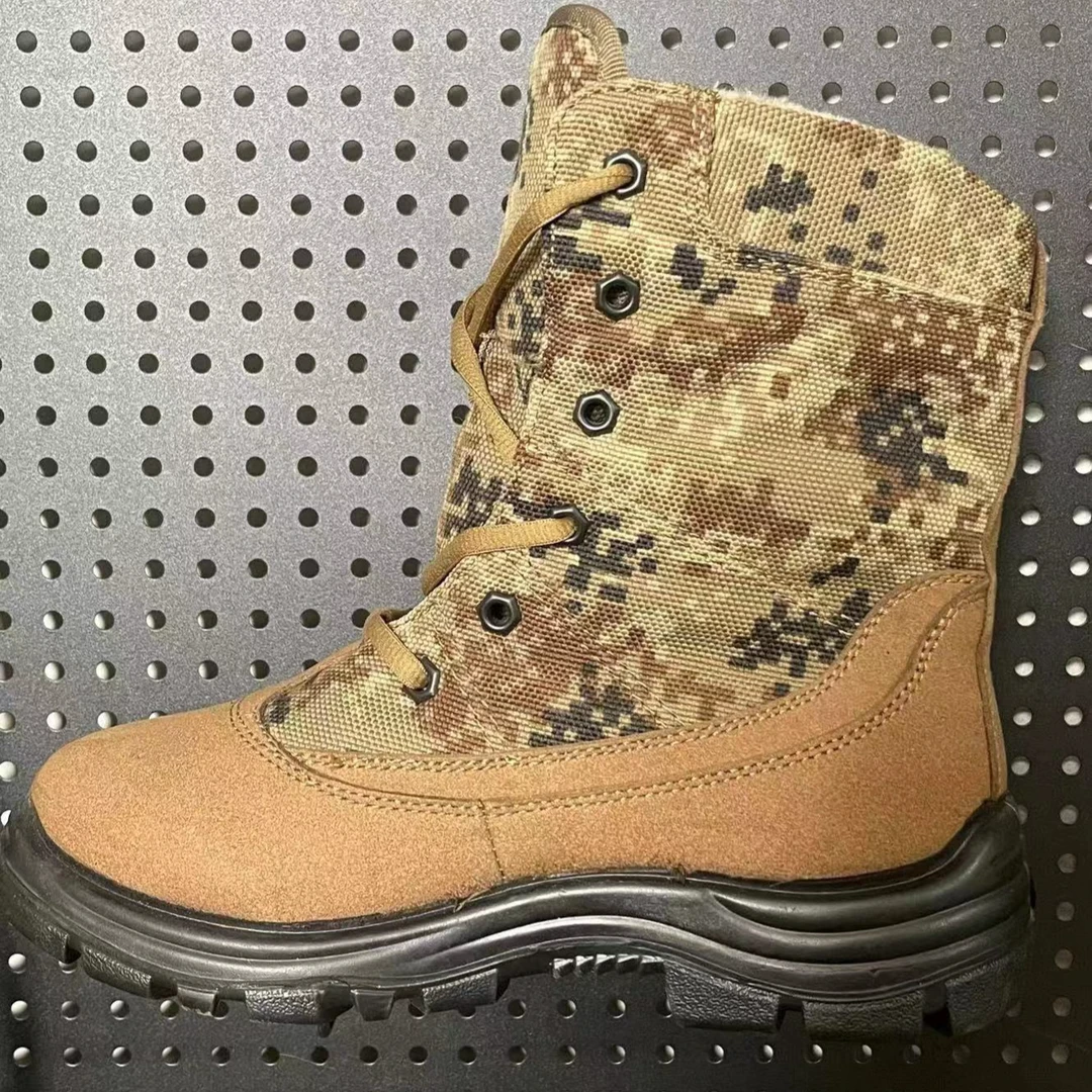 《三驴精选》F007户外防寒靴冬季御寒保暖防寒靴迷彩色