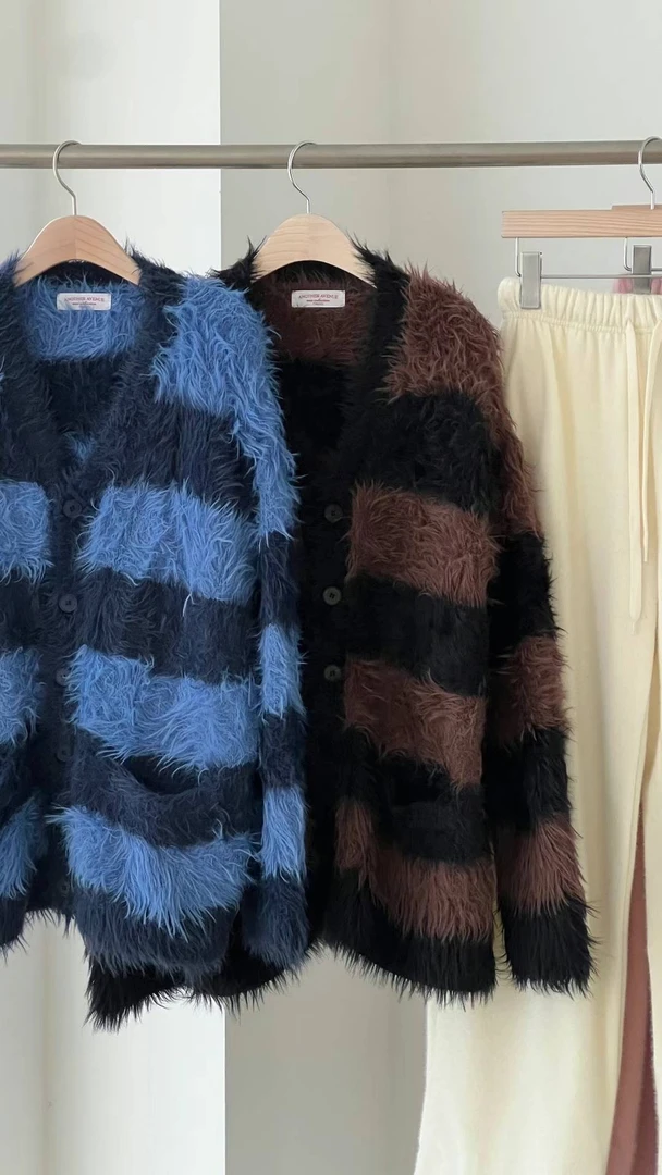 韩国东大门正品时尚条纹毛衣开衫112713（NO退NO换）