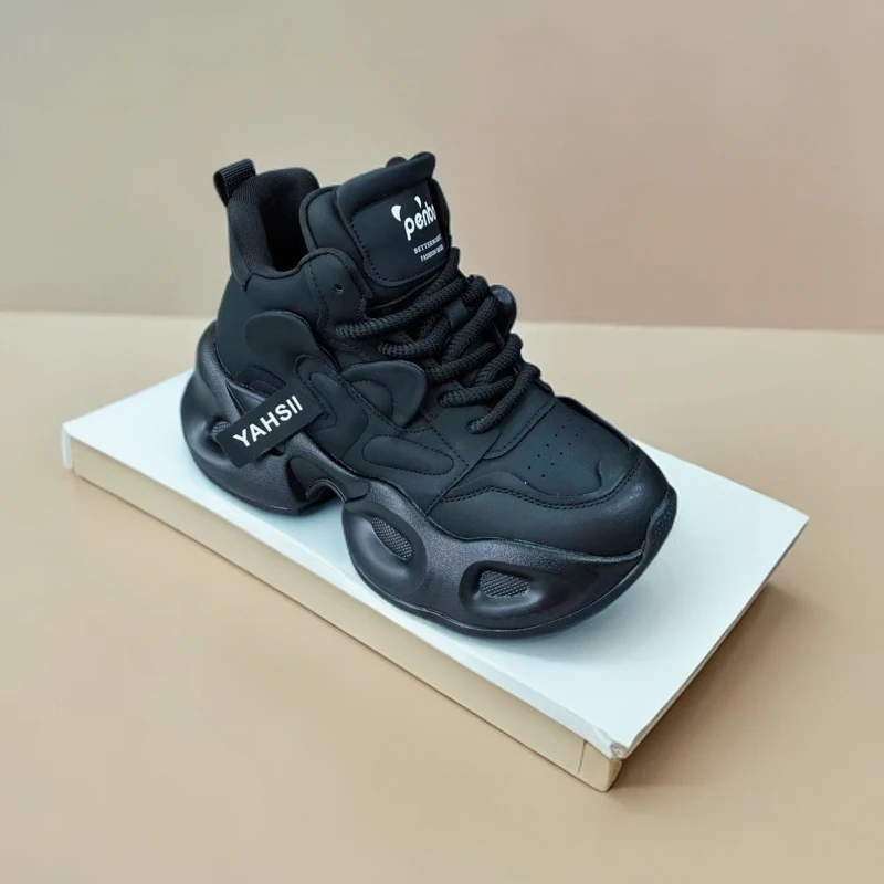 875-B6-运动休闲鞋2024秋季新款厚底潮流百搭老爹鞋