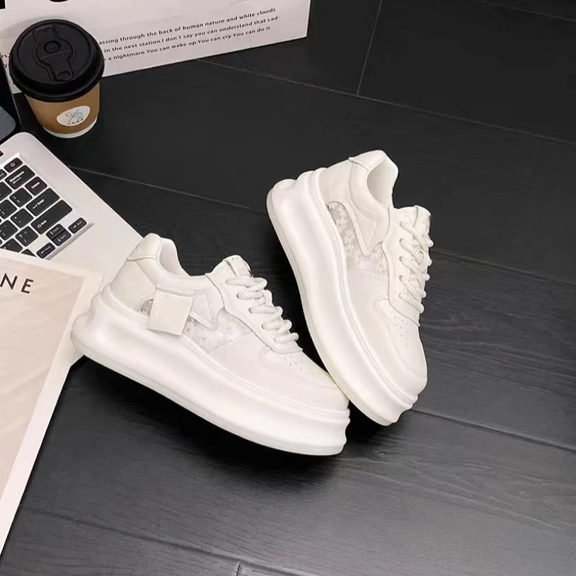 8745-C8-秋厚底季时尚百搭真皮时尚休闲鞋