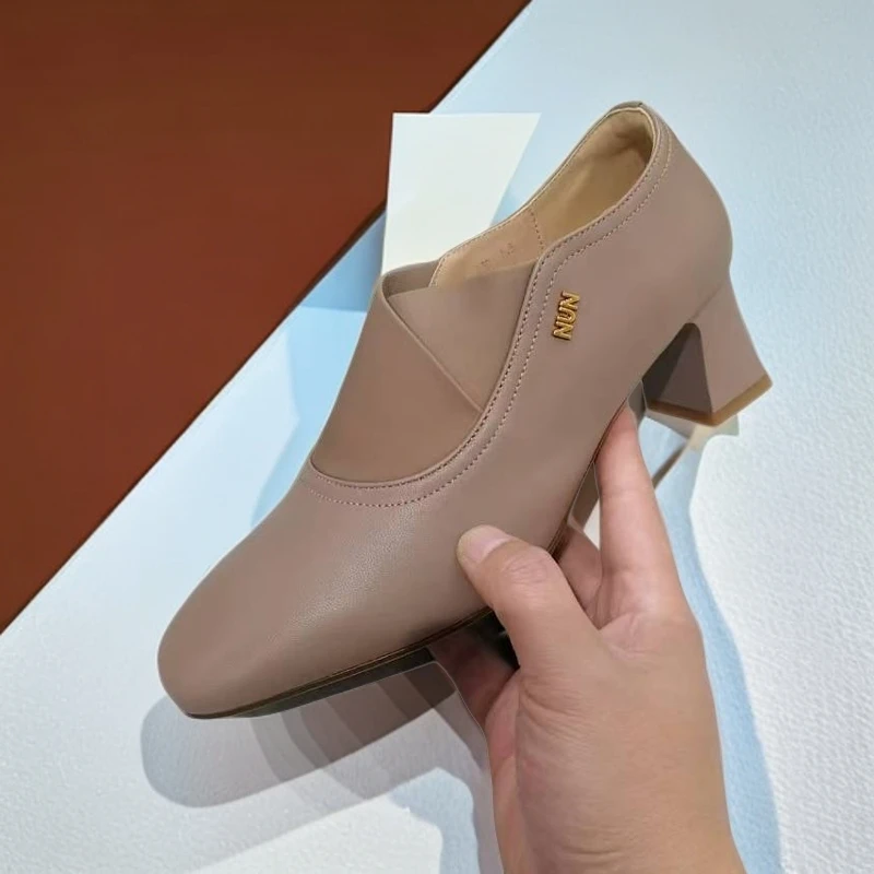 174-C3-软底单鞋休闲女士工作鞋厚底鞋