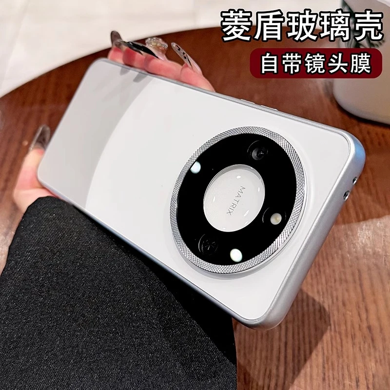 适用荣耀x60手机壳简约荣耀x60pro男女生保护套honor高档镜头全包