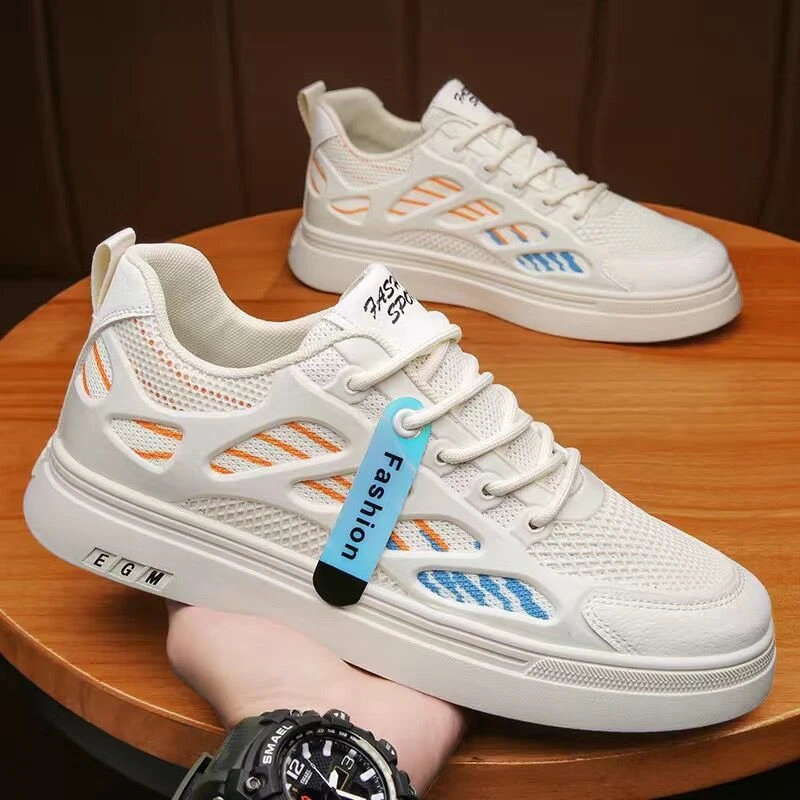 夏季男鞋新款网面透气休闲板鞋防滑男士学生轻便运动韩版潮鞋子男